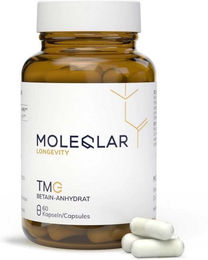 Moleqlar TMG Betain-Anhydrat Kapseln laktosefrei und glutenfrei ohne Zusatzstoffe – Bild 1 von 2