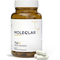 Produktbild von Moleqlar TMG Betain-Anhydrat Kapseln laktosefrei und glutenfrei ohne Zusatzstoffe