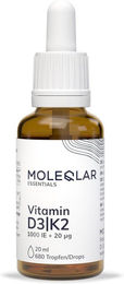 Moleqlar Vitamin D3/K2 Tropfen 1000 IE + 20 µg laktosefrei und glutenfrei – Bild 1 von 1