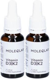 Moleqlar Vitamin D3 K2 Tropfen vegetarisch – Bild 1 von 1