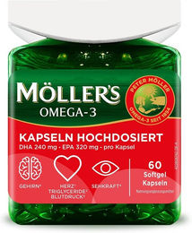 Möller's Omega-3 Kapseln hochdosiert für Erwachsene, Schwangere und Stillende – Bild 1 von 3