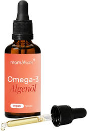 mombloom Premium veganes Omega-3 Algenöl Flüssig für Schwangere und Stillende – Bild 1 von 3
