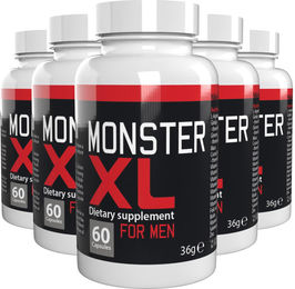 Monster XL Energy L-Arginin Maca Zink Selen Ginseng hochdosiert Vegan 300 Kapseln – Bild 1 von 2