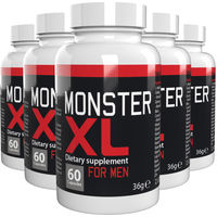 Produktbild von Monster XL Energy L-Arginin Maca Zink Selen Ginseng hochdosiert Vegan 300 Kapseln