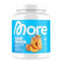 Produktbild von More Nutrition Clear Protein Isolat Peach Passionfruit Ice Tea, 600 g, laktosefrei und zuckerfrei Pulver