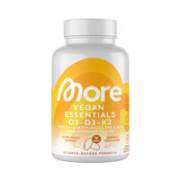 Produktbild von More Nutrition Essentials O3-D3-K2 Omega 3 Vitamin D3 Vitamin K2 Kapseln ohne Zusatzstoffe 60 Portionen