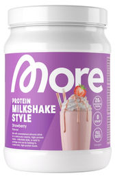 More Nutrition Milkshake Style zuckerfrei Erdbeere Pulver 360g – Bild 1 von 2
