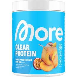 More Nutrition More Clear Protein Isolat Peach Passionfruit Ice Tea zuckerfrei und fettfrei Pulver 300 g – Bild 1 von 1