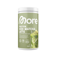 Produktbild von More Nutrition More Protein Iced Matcha Latte Pistachio White Chocolate zuckerfrei Pulver