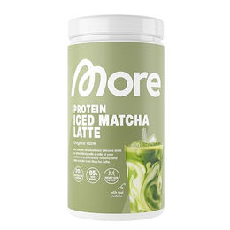 More Nutrition More Protein Iced Matcha Latte Pulver zuckerfrei 500g – Bild 1 von 2