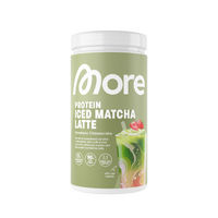 Produktbild von More Nutrition More Protein Iced Matcha Latte Strawberry Cheesecake zuckerfrei Pulver