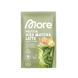 More Nutrition More Protein Iced Matcha Latte Vanilla Crumble zuckerfrei Pulver – Bild 1 von 1