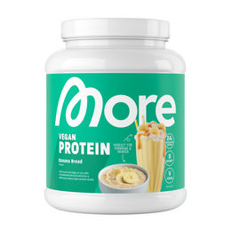 More Nutrition More Vegan Protein Pulver Banane Banana Bread Vegan 600 g – Bild 1 von 1