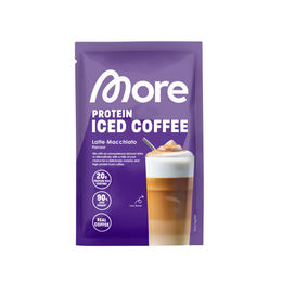 More Nutrition Protein Iced Coffee Latte Macchiato Pulver zuckerarm – Bild 1 von 1