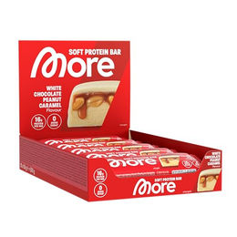 More Nutrition Protein Riegel White Chocolate Peanut Caramel zuckerfrei 10er Box – Bild 1 von 2