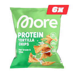 More Nutrition Protein Tortilla Chips Sour Cream & Onion mit 30% Eiweiß und Ballaststoffen – Bild 1 von 1