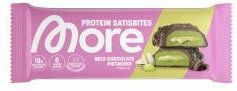 More Nutrition Satisbite Proteinriegel Milchschokolade Pistazie zuckerfrei – Bild 1 von 1