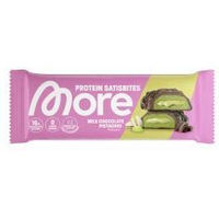 Produktbild von More Nutrition Satisbite Proteinriegel Milchschokolade Pistazie zuckerfrei