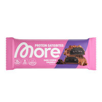Produktbild von More Nutrition Satisbites Proteinriegel Dark Cookie Crumble ohne Zuckerzusatz