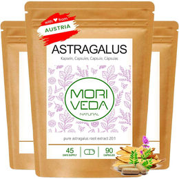 Moriveda Astragalus Kapseln vegan – Astragaluswurzelextrakt – 270 Stück – Bild 1 von 1