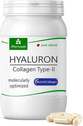 MoriVeda BioCell Hyaluronsäure und Collagen Typ II Kapseln laktosefrei und ohne Zusatzstoffe 60 Stück – Bild 1 von 1