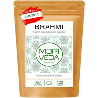 Produktbild von Moriveda Brahmi Kapseln mit Bacopa Monnieri, 500 mg, vegan, laktosefrei und glutenfrei, 120 Kapseln
