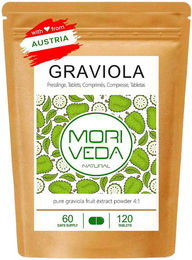 Moriveda Graviola Tabletten vegan glutenfrei laktosefrei 120 Stück – Bild 1 von 2
