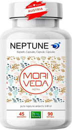 Moriveda Neptune Krillöl Kapseln mit Omega-3-6-9, EPA und DHA, glutenfrei und ohne Zusatzstoffe – Bild 1 von 1