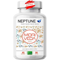Produktbild von Moriveda Neptune Krillöl Kapseln mit Omega-3-6-9, EPA und DHA, glutenfrei und ohne Zusatzstoffe