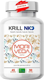 Moriveda NKO Krillöl Softgels mit Omega-3-6-9, EPA, DHA und Vitamin E, glutenfrei – Bild 1 von 2