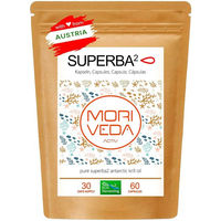 Produktbild von Moriveda SUPERBA Krillöl Softgels mit Omega-3-6, Astaxanthin und Cholin, glutenfrei