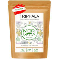 Produktbild von MoriVeda Triphala Kräuter-Komplex Kapseln – 120 Stück – Vegan und ohne Zusatzstoffe