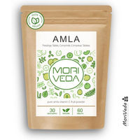 Produktbild von Moriveda Vitamin C Tabletten 1000 mg natürlich aus Acerola und Hagebutte vegan laktosefrei glutenfrei 60 Stück