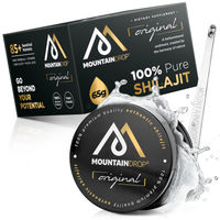 Produktbild von Mountaindrop Mumijo Shilajit Harz mit Huminsäure und Fulvinsäure aus dem Altai Gebirge 65g