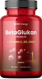 MOVit Energy Kapseln mit Beta-Glucan, Vitamin C, D3 und Zink 60 Stück – Bild 1 von 1