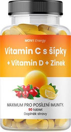MOVit Energy Vitamin C 1200 mg mit Hagebutte, Vitamin D und Zink Tabletten, 90 Stück – Bild 1 von 1