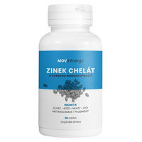 Produktbild von MOVit Energy Zinkchelat Bisglycinat 15 mg Tabletten für Erwachsene 90 Stück