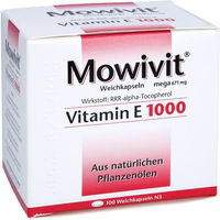 Produktbild von Mowivit Vitamin E 1000 Kapseln von Rodisma-Med Pharma mit pflanzlichem Ursprung 100 Stück