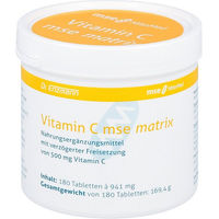 Produktbild von Mse Matrix Vitamin C Ascorbinsäure 500 mg Tabletten 180 Stück glutenfrei laktosefrei ohne Zusatzstoffe
