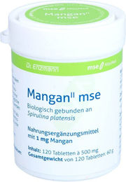 MSE Pharmazeutika Mangan Tabletten glutenfrei ohne Zusatzstoffe 120 Stück – Bild 1 von 1