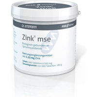 Produktbild von MSE Pharmazeutika Zink II MSE 1,25 mg Tabletten glutenfrei laktosefrei ohne Gelatine 360 Stück