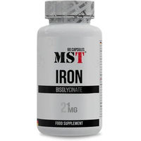 Produktbild von MST Iron Bisglycinat Kapseln für Frauen und Sportler vegan vegetarisch 60 Stück
