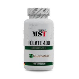 MST Nutrition Folate 400 Quatrefolic Folsäure Vegan 90 Kapseln – Bild 1 von 1