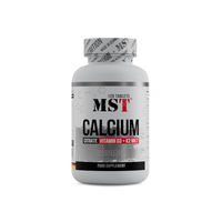 Produktbild von MST Nutrition Kalzium Citrat mit Vitamin D3 und Vitamin K2 MK7 Tabletten ohne Zusatzstoffe 120 Stück
