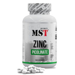 MST Nutrition Zinc Picolinate hochdosiert 25 mg Tabletten 200 Stück vegan – Bild 1 von 3