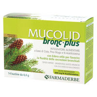 Produktbild von MUCOLID BRONC PLUS 600 von Farmaderbe pflanzlicher Ursprung 14 Sticks