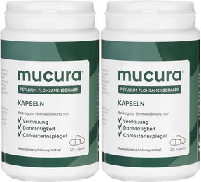 mucura Flohsamenschalen Kapseln vegan ohne Zusatzstoffe glutenfrei und laktosefrei – Bild 1 von 1