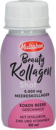 Multaben Beauty Kollagen Shot mit 5.000 mg Meereskollagen Kokos Erdbeere Ampullen – Bild 1 von 2
