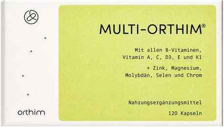 MULTI-ORTHIM Multivitamin-Kapseln vegan laktosefrei glutenfrei 120 Stück – Bild 1 von 1