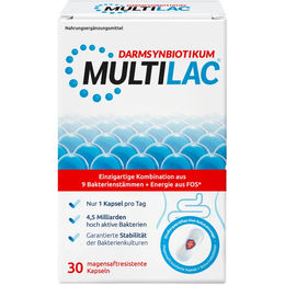 MULTILAC Darmsynbiotikum Unilab GmbH magensaftresistente Kapseln 30 Stück – Bild 1 von 1